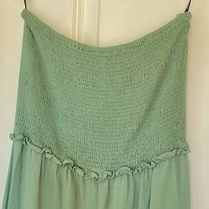 Strapless Maxi Dress in Sage